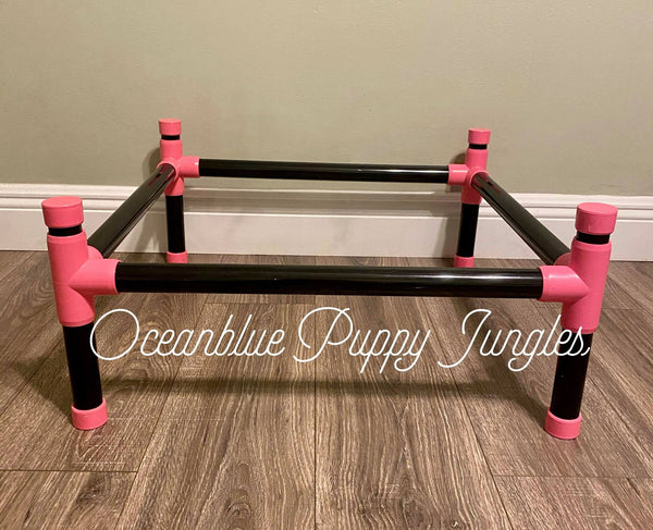 square dog agility ladder purple and yellow