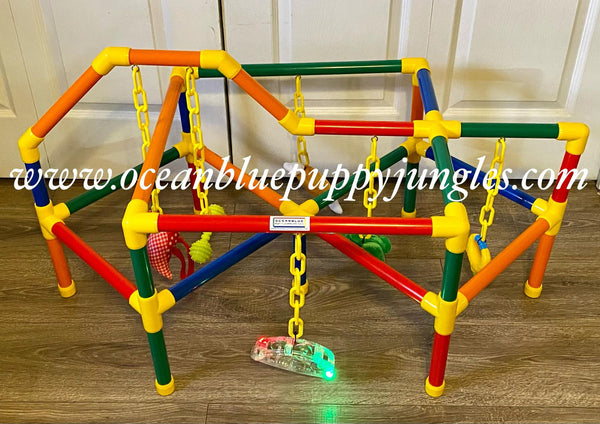 multi color large puppy jungle gym