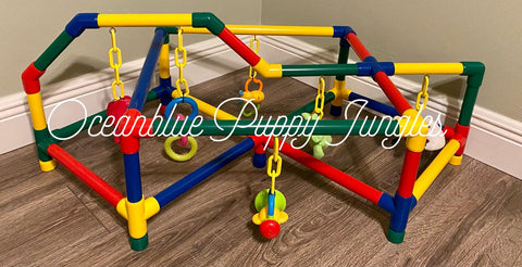 small puppy jungle gym multicolor